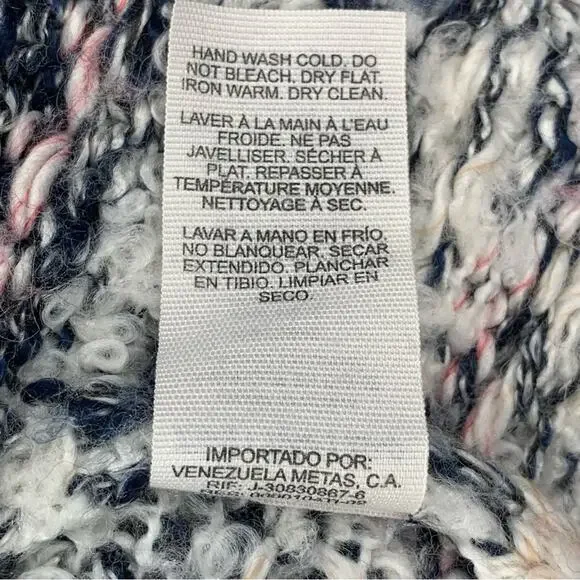 Garage Crewneck Sweater Size XS/S Chunky Knit Geometric Pattern Re… - Picture 9 of 10